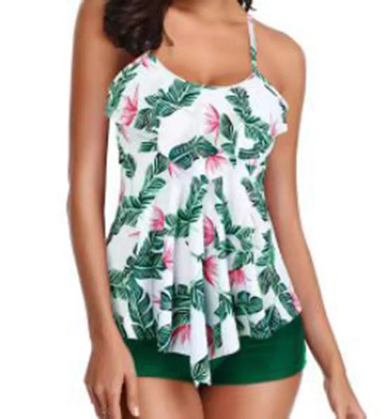 Swimwear For Women Plus Size Bikinis Sets Sexy Bikini Wave Solid Cup Split Cover-up Swimsuit Bathing Suit Women's Swimsuit 2023