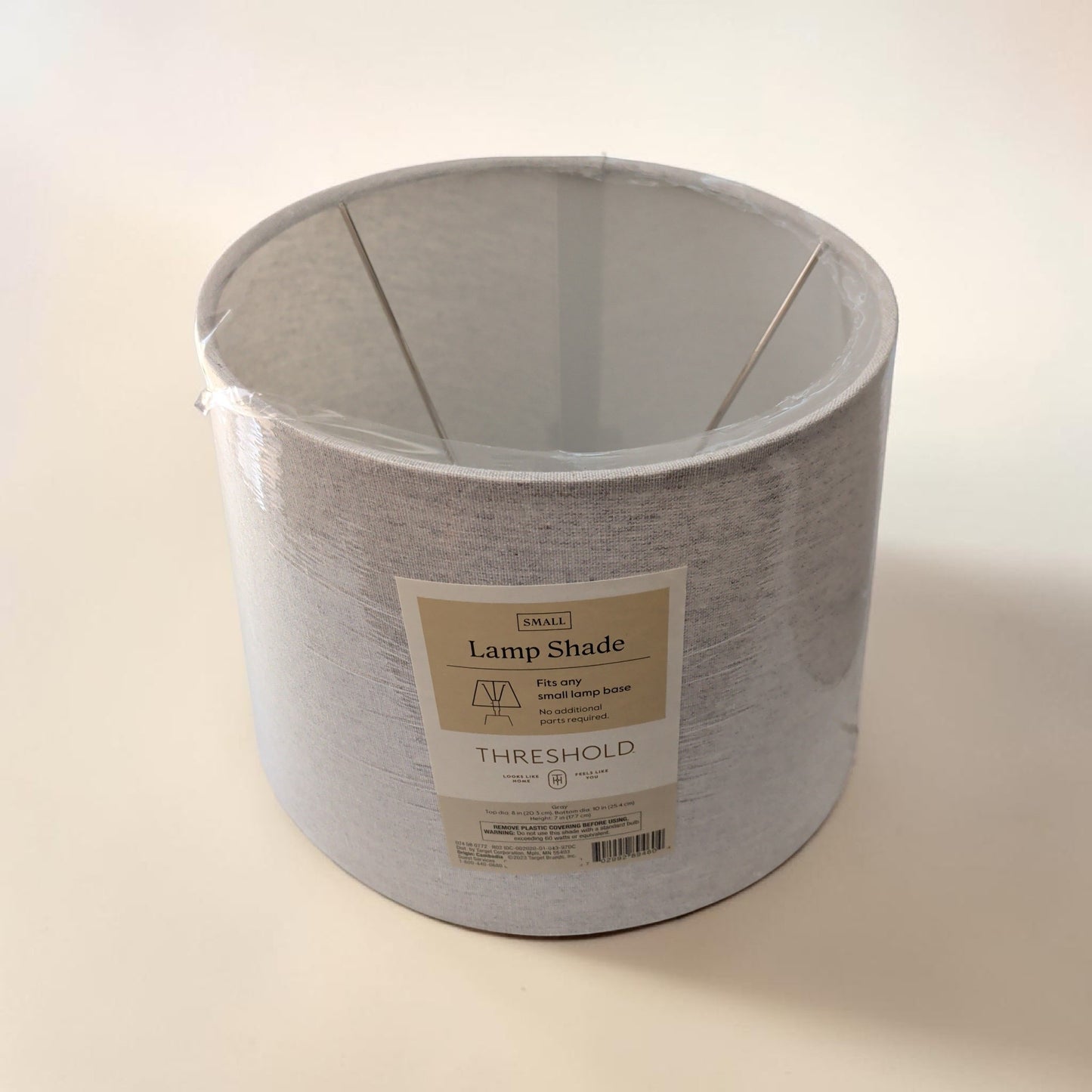 Threshold Small Grey Drum Lamp Shade