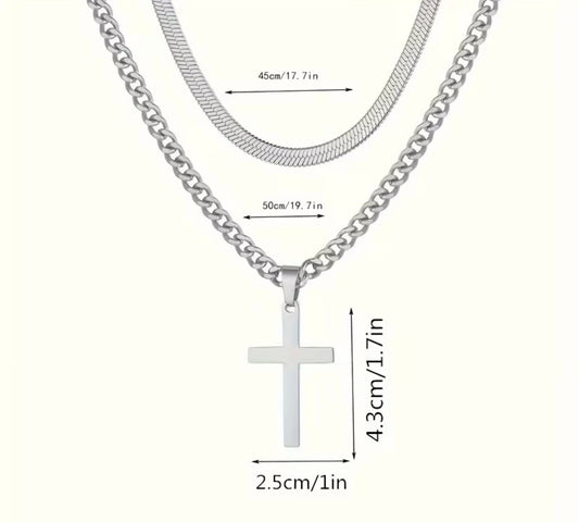 Stainless steel titanium alloy necklace set