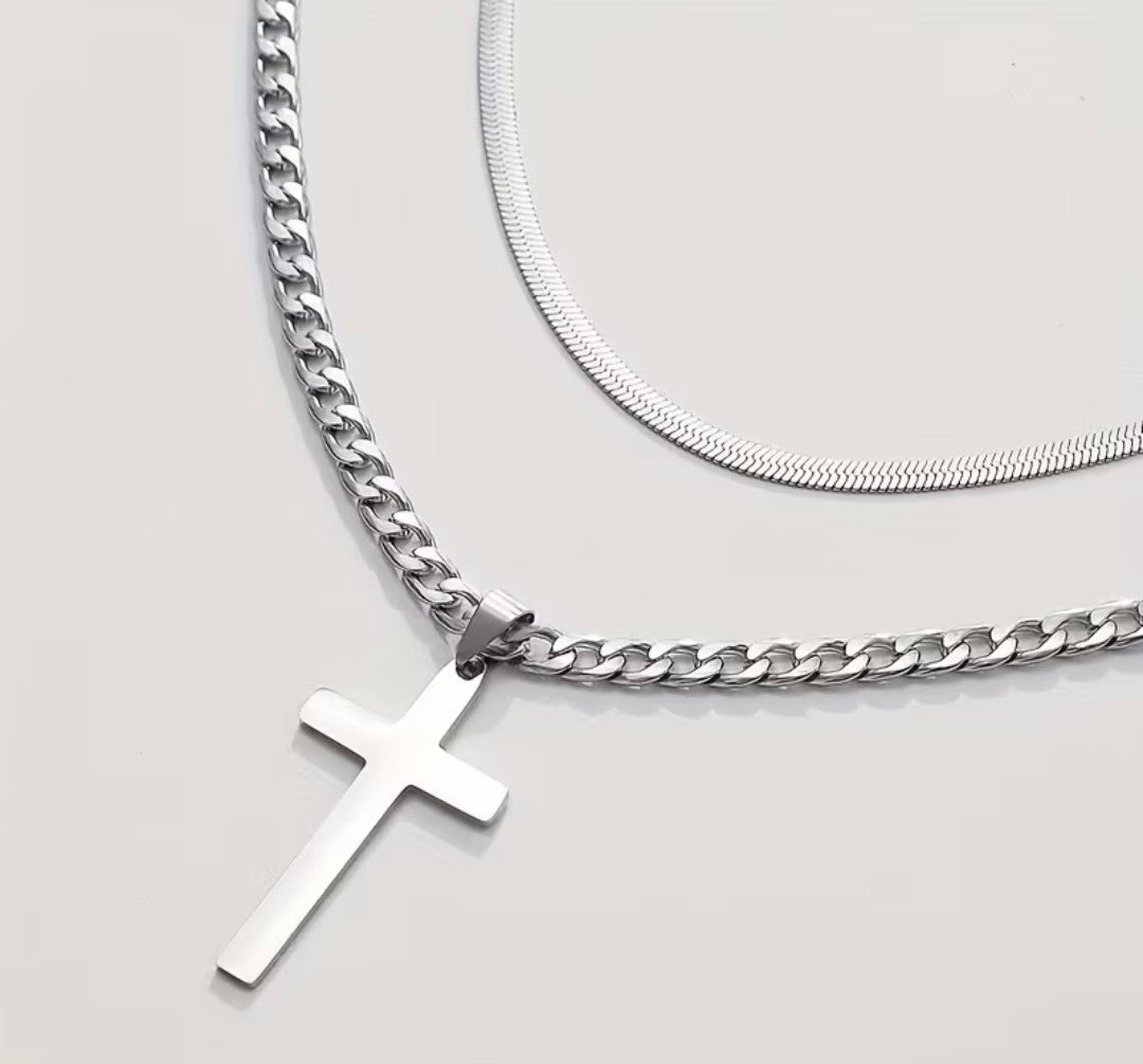Stainless steel titanium alloy necklace set
